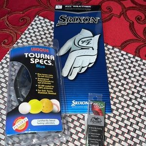 Golfers⛳️⛳️ package glasses and ball marker and mens large r hand glove